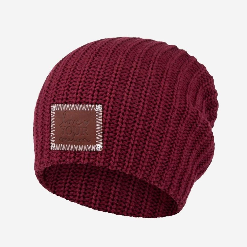 NEW Love Your Melon Burgundy Beanie